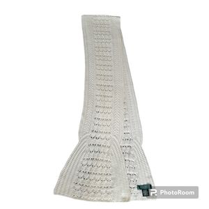 Lauren Ralph Lauren off-white scarf lambs wool cotton cashmere & other blend
